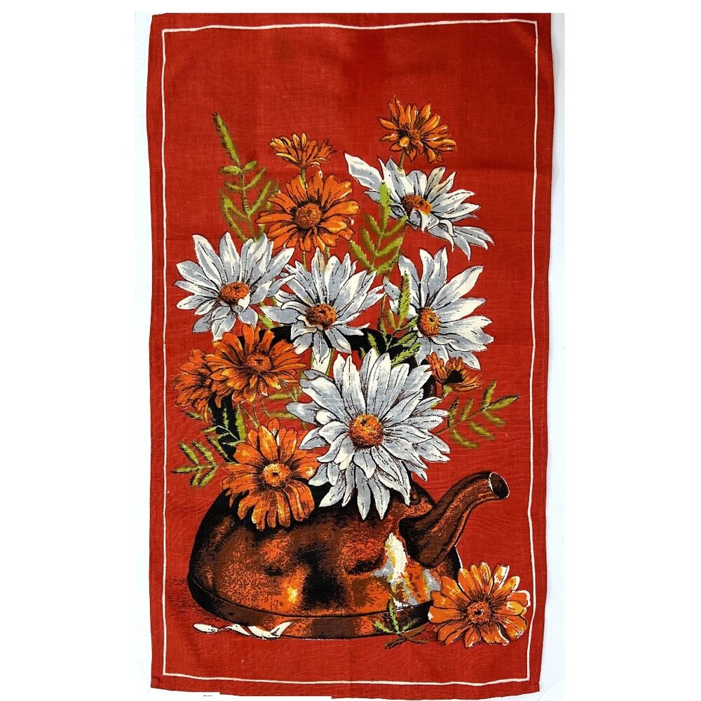 Vintage Linen Kitchen Tea Towel.
